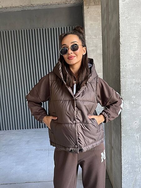 42,44,46,48 жилетка плащівка Лаккі, синтепон 150