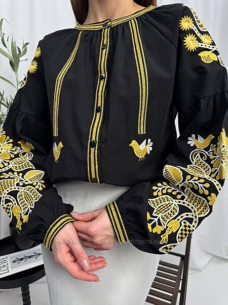 S, M, L блуза вишиванка