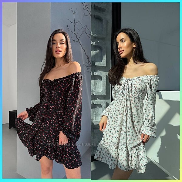 Сукня софт квітковий принт