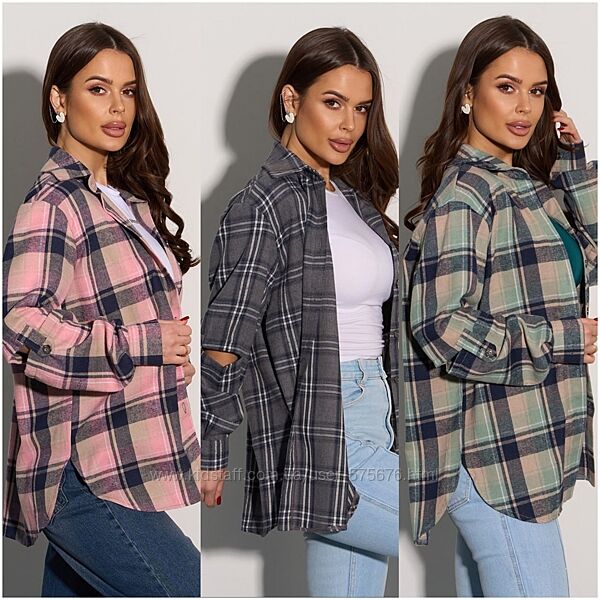 S, M, L, XL сорочка фланель Туреччина