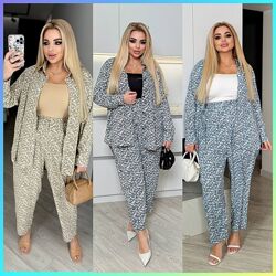 48-52 54-58 костюм двійка штапель віскозний