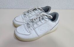 Білі шкіряні кросівки Skechers р.32 Кроссовки кожа