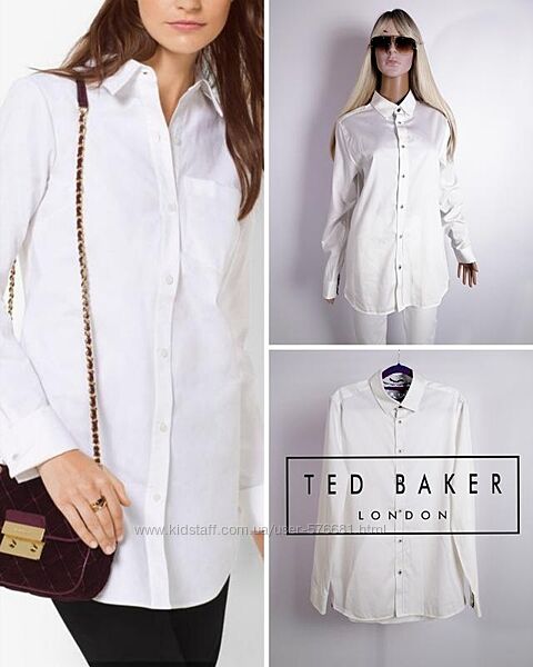 Біла бавовняна сорочка шикарного бренду Ted Baker