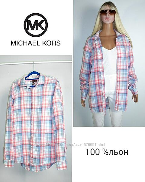 Преміального бренду льняна сорочка з чоловічого плеча Michael Kors