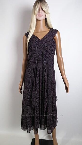 Неймовірна сукня міді у дрібний горошок Jacques Vert