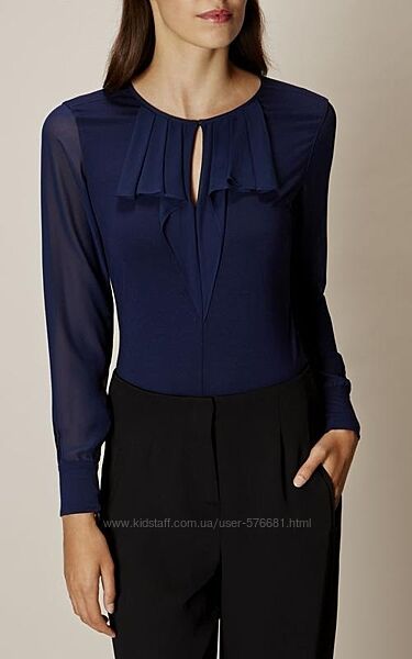 Блуза преміального бренду з прозорими рукавами Karen Millen