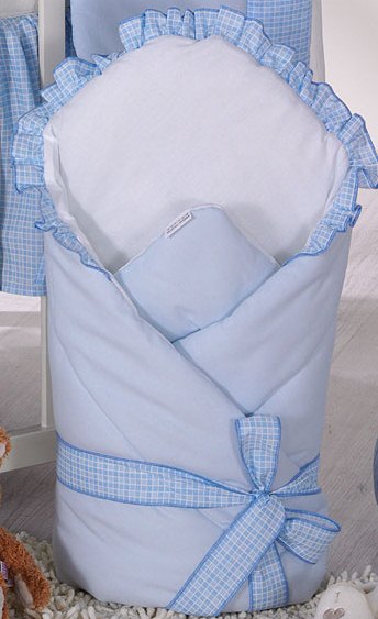 Конверт-одеяло для выписки из роддома Milpol голубой