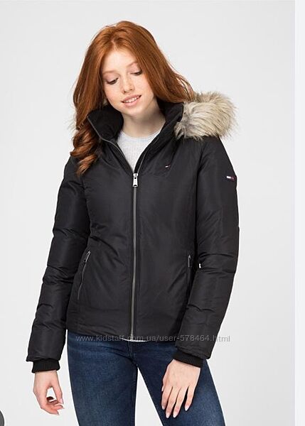 Тепла пухова куртка зимовий пуховик Tommy Hilfiger, оригінал, р-р S