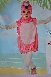 Карнавальный костюм для утренника фламинго розовый плюш Германия Lidl