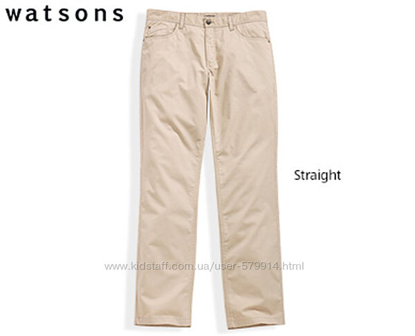 Удобные хлопковые брюки твил от немецкого бренда  Watsons