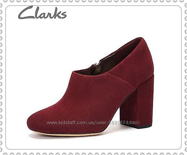 Clarks Amabel Clara замшевые ботинки