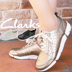 Clarks Tri Amelia Edge кожаные кроссовки