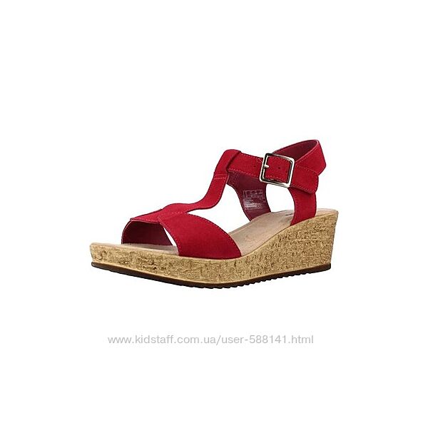 Clarks Rissa Sun кожаные босоножки 