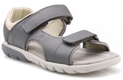 Clarks Rocco Wave k Grey кожаные сандалии 