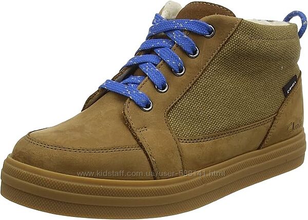 Clarks Nova Rain K зимние кожаные ботинки