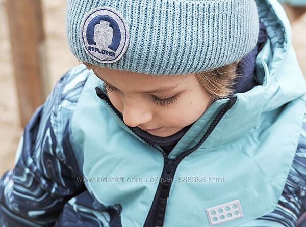 Шапка на зиму для хлопчика на мікрофлісі lego wear р.50-52