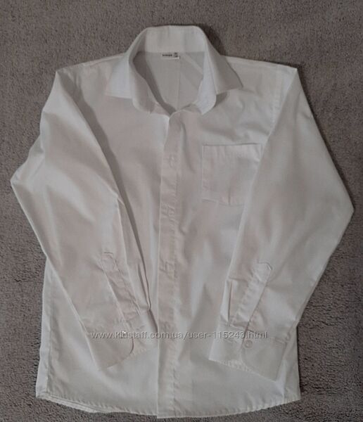 Сорочка біла на 9-11років
