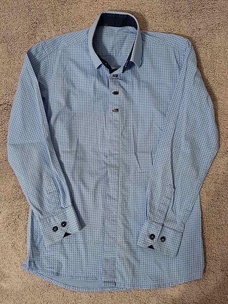 Сорочка блакитного кольору на хлопчика 9-10 років Туречина 