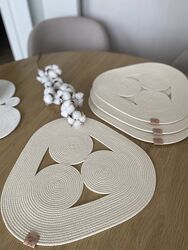 Плейсмати на замовлення, айворі