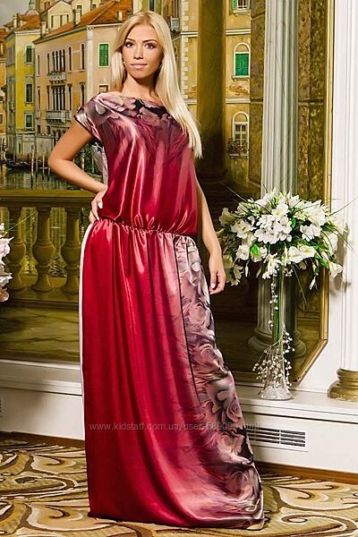 Дизайнерское платье шолковое в пол. Распродажа