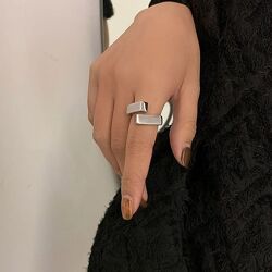 Модное кольцо серебро 925 проба 
