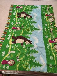 Детское теплое одеяло Маша и медведь