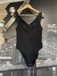 Комбідрес чорний з мереживом Zara Зара