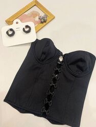 Корсет чорний ефектний якісний EtincelleCouture Франція