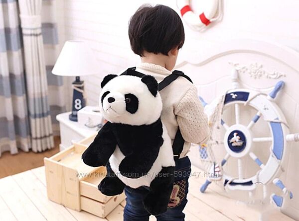 Милий, дитячий рюкзачок у вигляді панді, сумка панда RESTEQ 