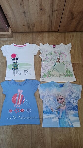 Футболки на девочку 4-5 лет 104-110 см