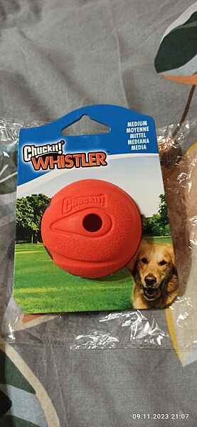 Продам новый фирменный свистящий мяч для собак средних и крупных пород 