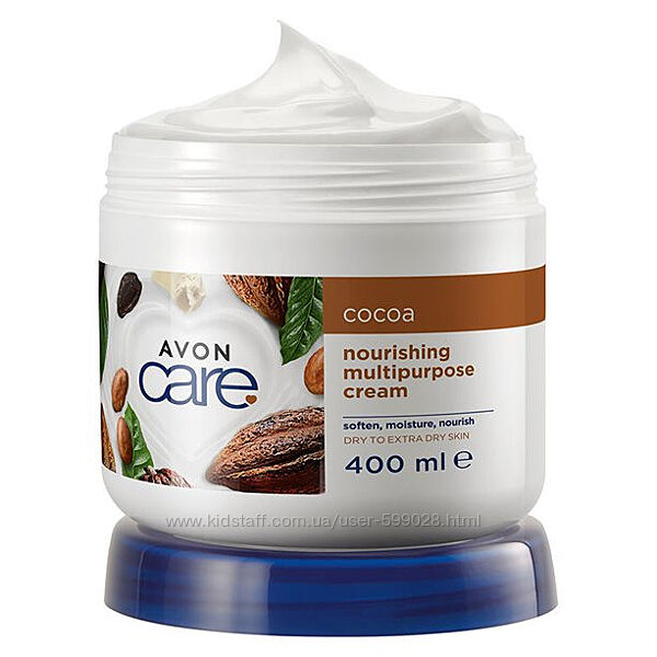 Avon крем для обличчя, рук і тіла з олією авокадо та маслом какао