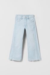 Широкі джинси буткат, джинсові штани для дівчинки zara 11-12 років