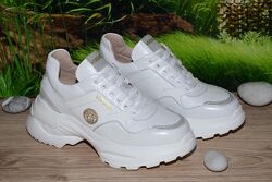 Кроссовки натуральная кожа Versace М23 размеры 36 37 38 39 40 41