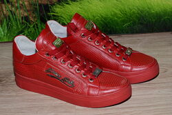 Кеды красные натуральная кожа и подкладка С49 размер 37