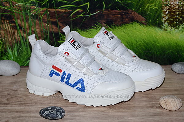 Кроссовки кожа натуральная белая С69 танкетка платформа размер 37