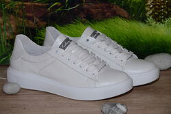 Кеды белые натуральная кожа С37 качество размер 41