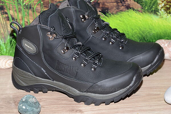 Ботинки зима кожные М26 качество размеры 40 41 42 43 44 45