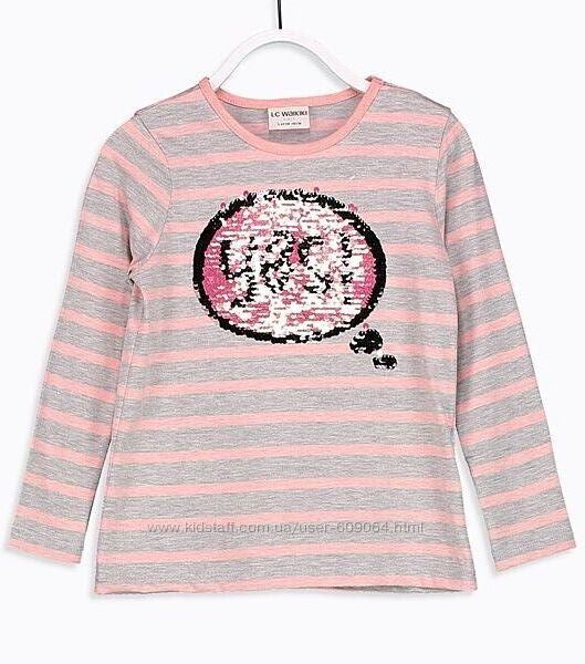 Демi Реглан-134та140см/Реверснi паетки-Нарядные Регланы 110-152-Waikiki