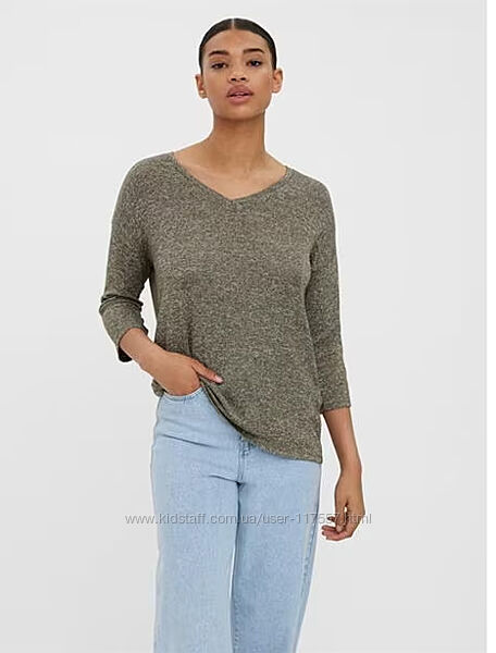 Свитерок Vero Moda Brianna 3/4 v-neck размер XL