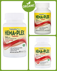 NaturesPlus, Hema-Plex, Комплекс із залізом, 60 шт