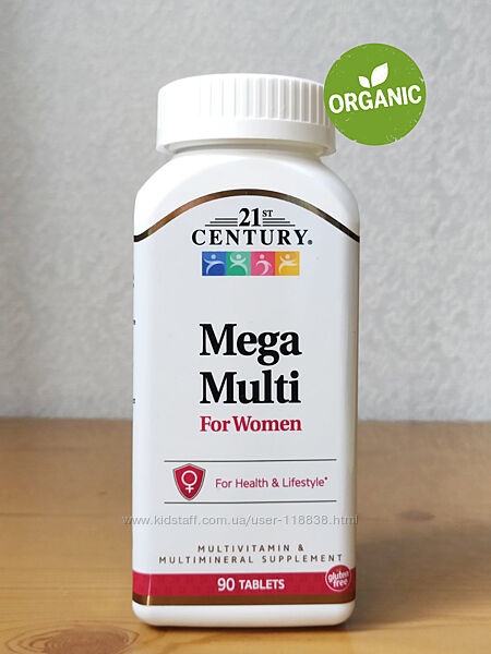 21st Century, Mega Multi, Мультивитамины для женщин, 90 таблеток