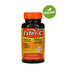 American Health, Ester-C, Вітамін С з біофлавоноїдами, 500 мг, 60 капсул