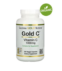 California Gold Nutrition, Витамин С, 1000 мг, 60/240 капсул