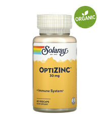 Solaray, Цинк Optizinc, 30 мг, 60 капсул
