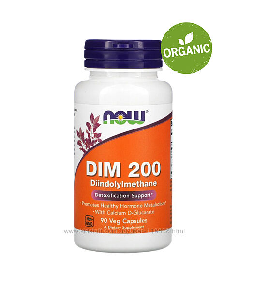 Now Foods, DIM 200, Дииндолинметан, 200 мг, 90 капсул 