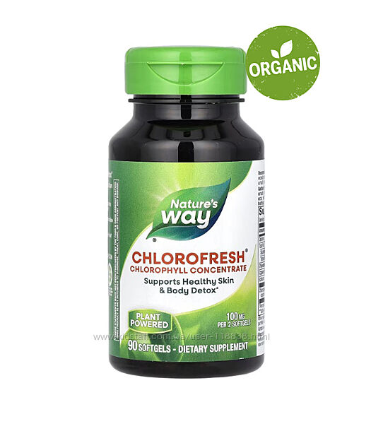 Natures Way, Chlorofresh, Хлорофилл концентрированный, 90 таблеток