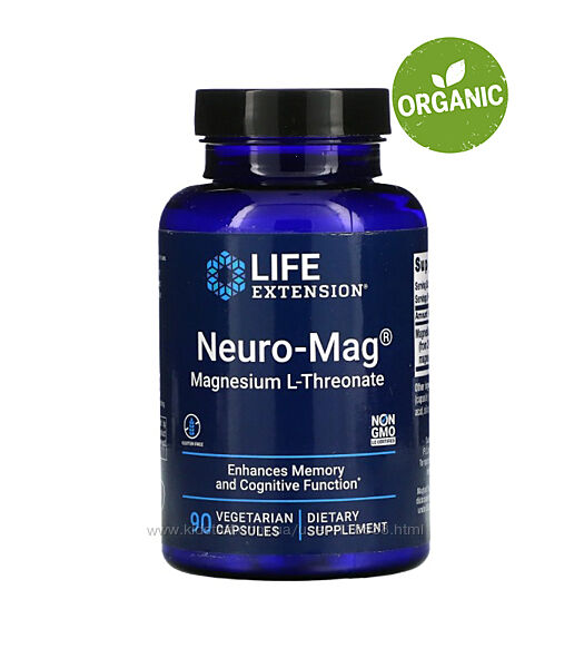 Life Extension, Neuro-Mag, Магний L-треонат, 90 капсул 