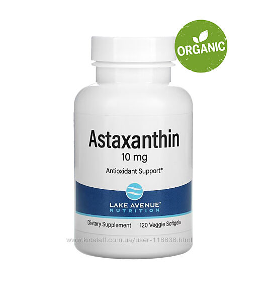 Lake Avenue Nutrition, Астаксантин, 10 мг, 120 капсул 