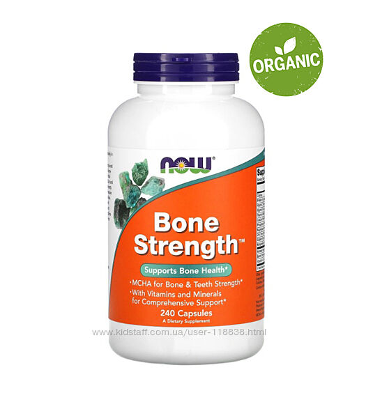 NOW Foods, Bone Strength, Комплекс для здоровья костей, 240 капсул